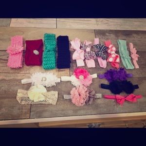 Baby Girl and Toddler Headband bundle.